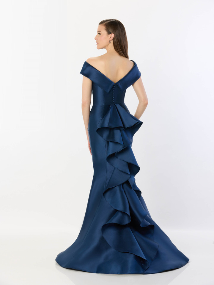 Montage by Mon Cheri M2237 Mikado Pongee Lining Long Dress