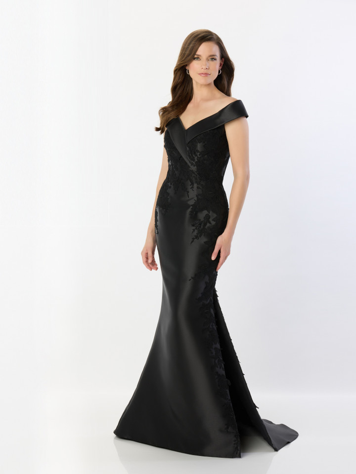 Montage by Mon Cheri M2243 Lace Applique Pongee Lining Dress