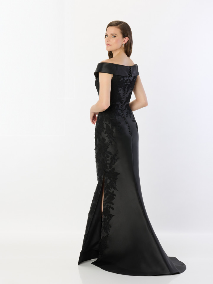 Montage by Mon Cheri M2243 Lace Applique Pongee Lining Dress