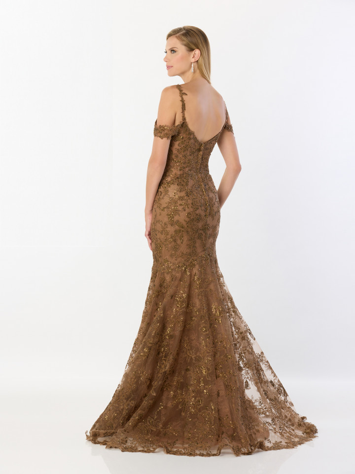 Montage by Mon Cheri M2232 Allover Lace Stretch Long Dress