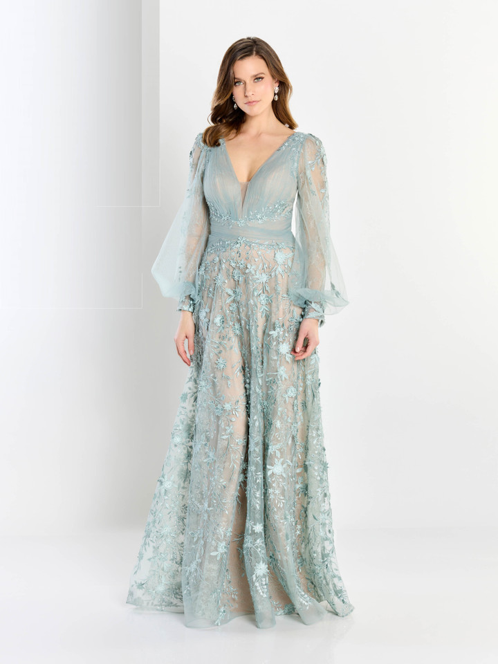 Montage by Mon Cheri M2201 Allover Lace Applique Long Dress