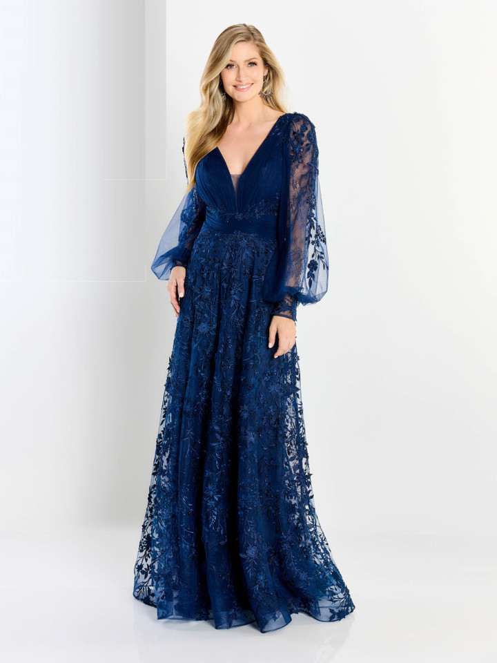 Montage by Mon Cheri M2201 Allover Lace Applique Long Dress