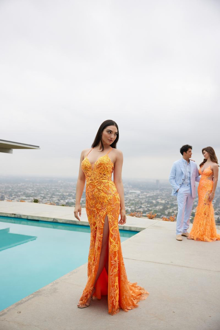 Ellie Wilde by Mon Cheri EW35006 Embroidered Tulle Dress