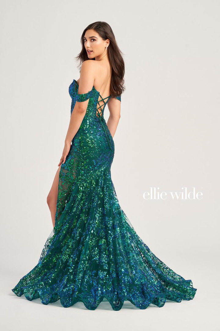 Ellie Wilde by Mon Cheri EW35014 Embroidered Tulle Dress