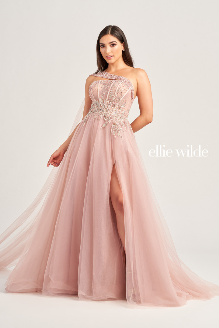 Ellie Wilde by Mon Cheri EW35090 Sequins Applique Long Dress