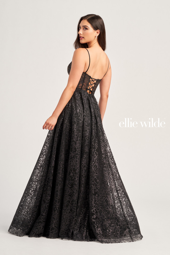 Ellie Wilde by Mon Cheri EW35216 Stone Accents Tulle Dress