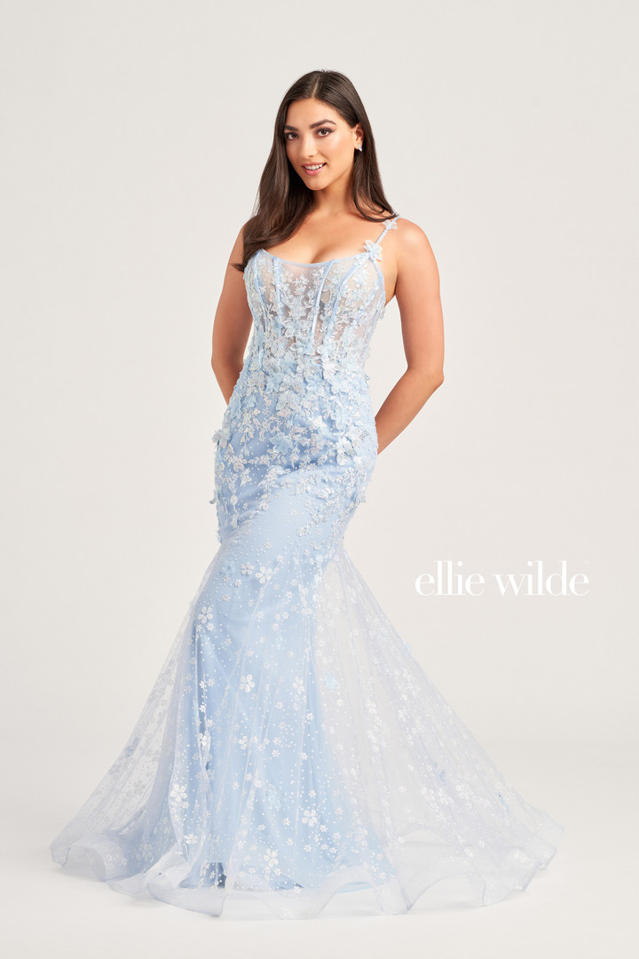 Ellie Wilde by Mon Cheri EW35241 Tulle Lace Applique Dress