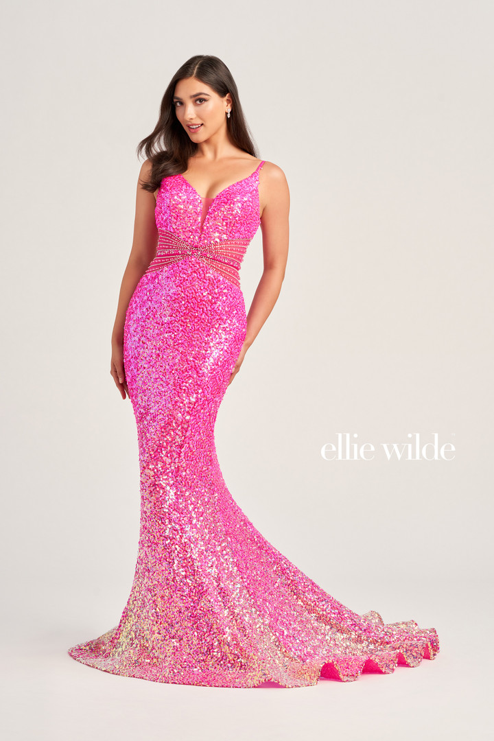 Ellie Wilde by Mon Cheri EW35044 Novetly Sequin Beads Dress