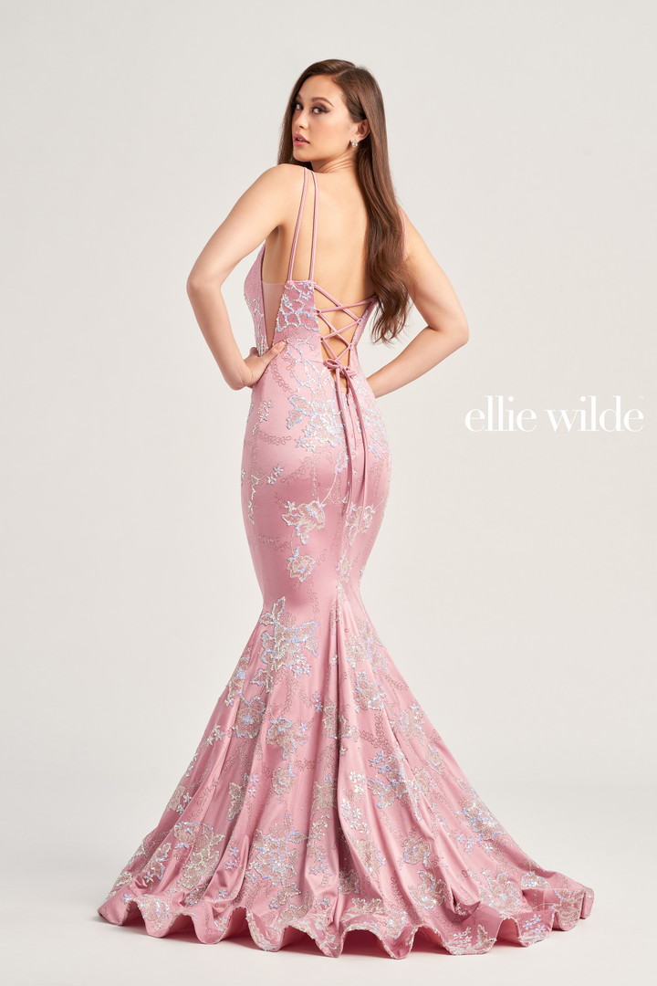 Ellie Wilde by Mon Cheri EW35083 Stretch Jersey Long Dress