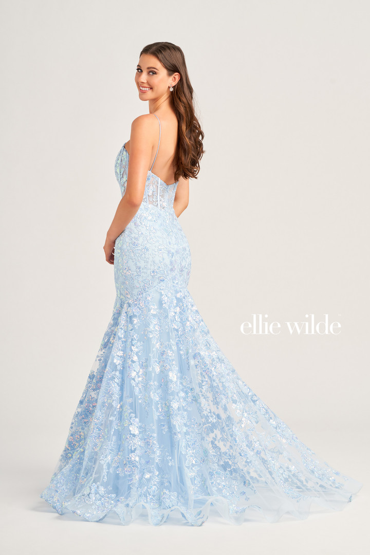 Ellie Wilde by Mon Cheri EW35203 Embroidered Tulle Dress