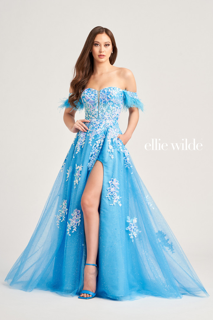 Ellie Wilde by Mon Cheri EW35220 Tulle Glitter Tulle Dress