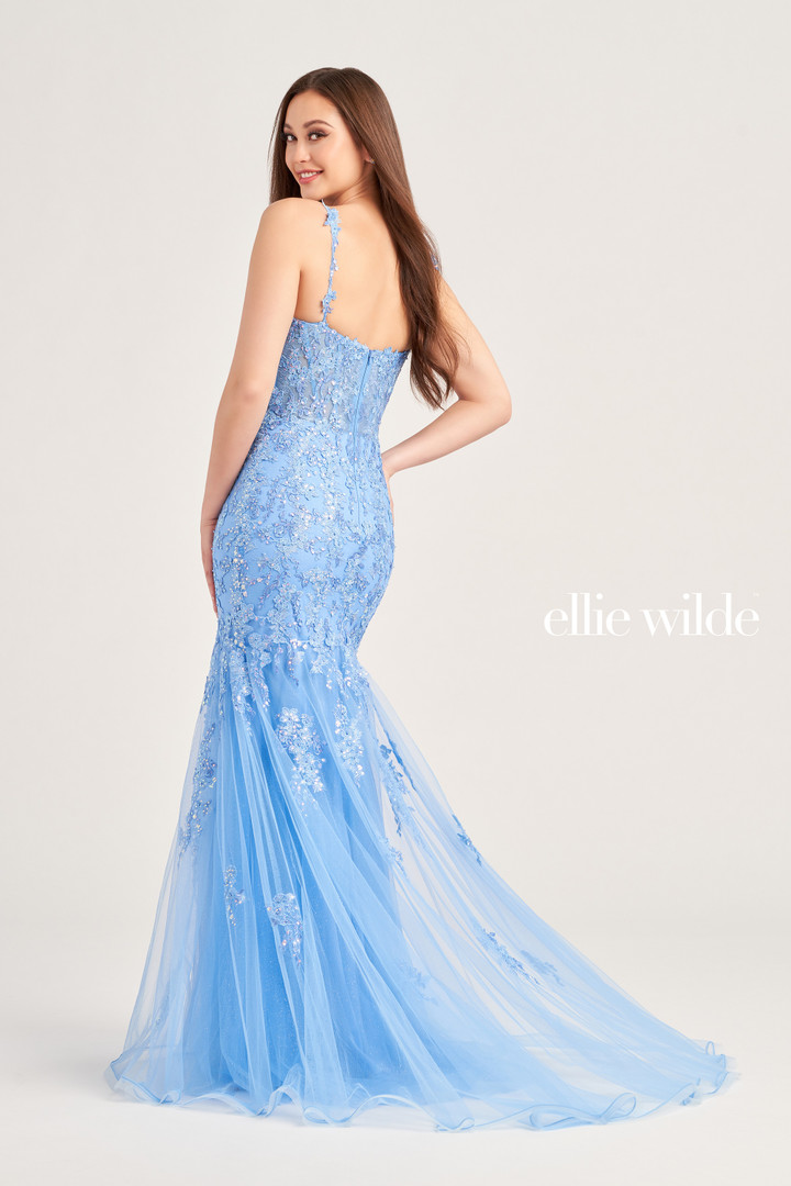 Ellie Wilde by Mon Cheri EW35238 Embroidered Tulle Dress