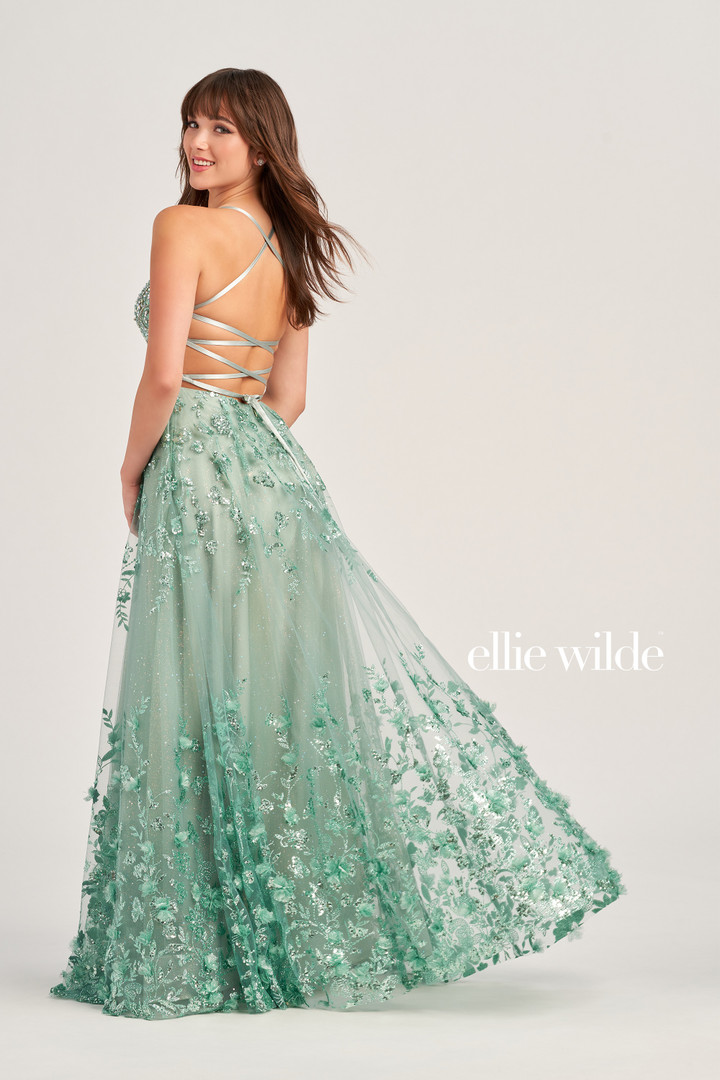 Ellie Wilde by Mon Cheri EW35240 Glitter Tulle Sequin Dress