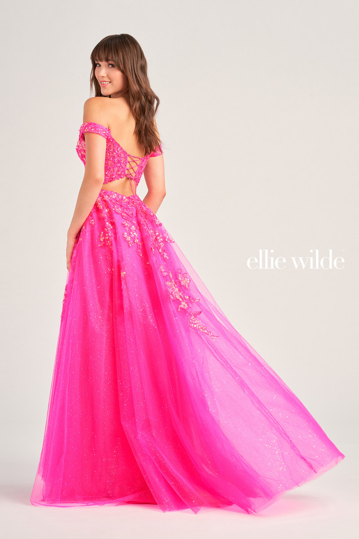 Ellie Wilde by Mon Cheri EW35058 Lace Sequin Applique Dress