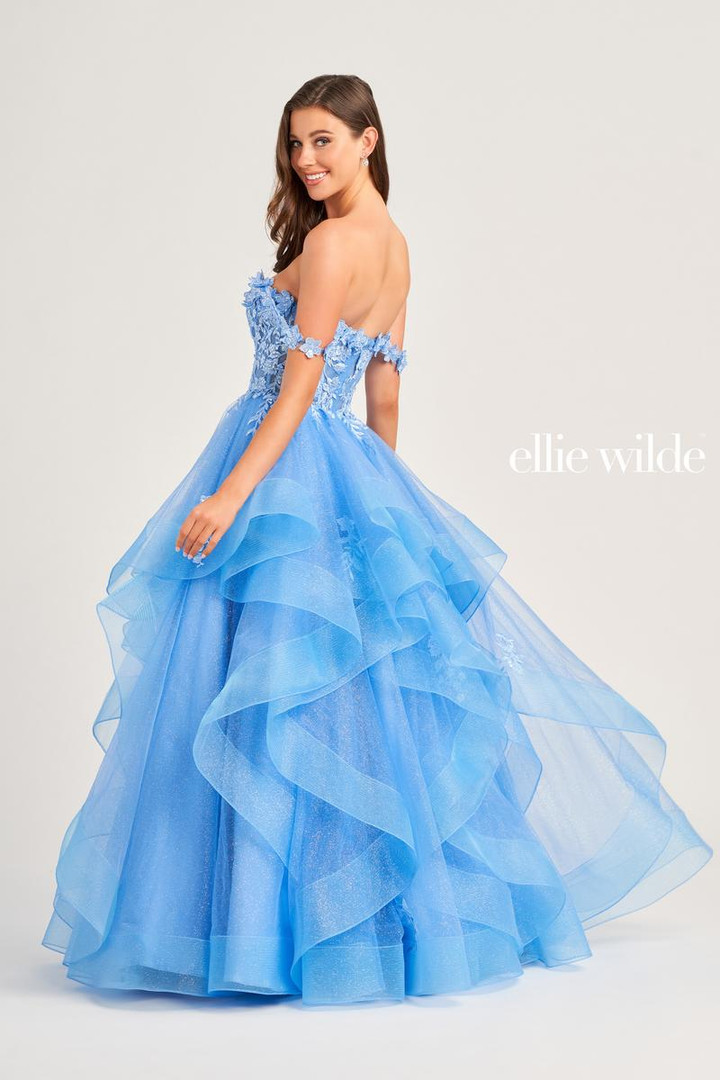 Ellie Wilde by Mon Cheri EW35084 Tulle Lace Applique Dress