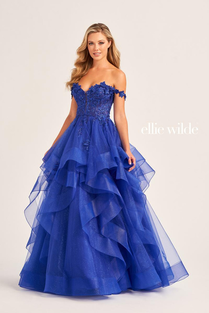 Ellie Wilde by Mon Cheri EW35084 Tulle Lace Applique Dress