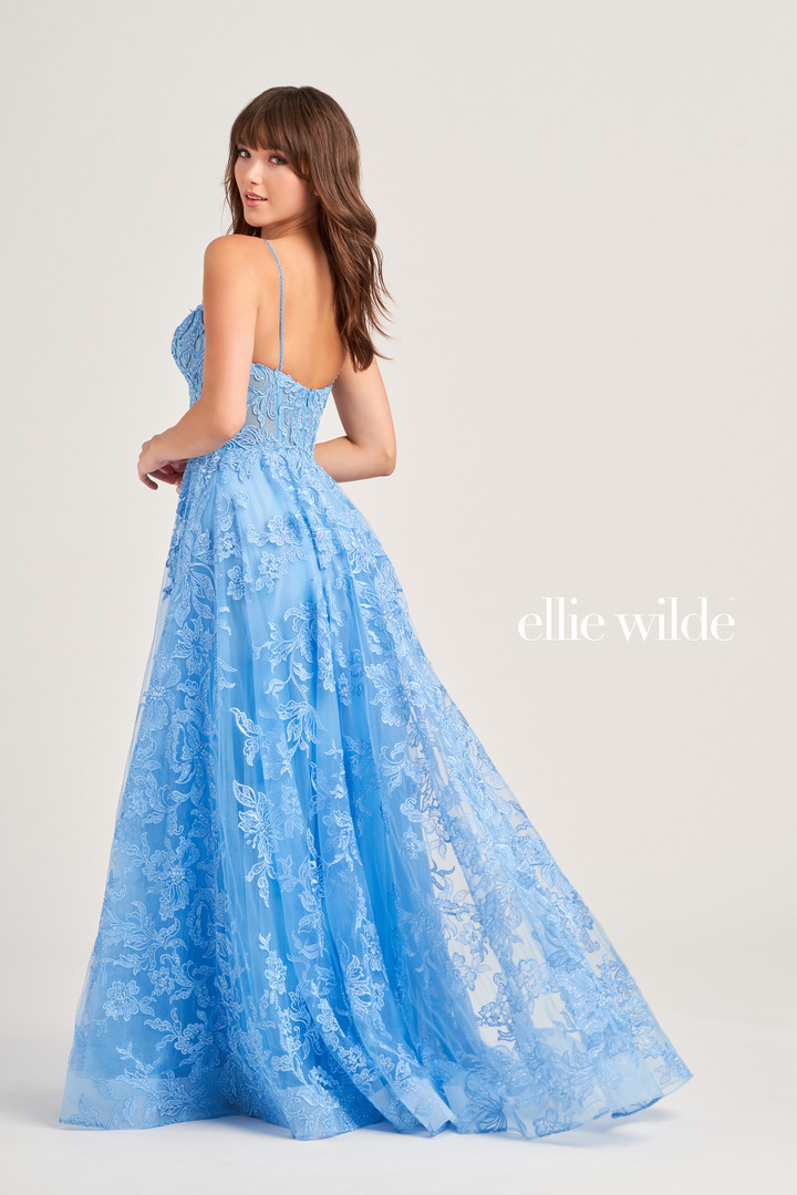 Ellie Wilde by Mon Cheri EW35226 Embroidered Tulle Dress