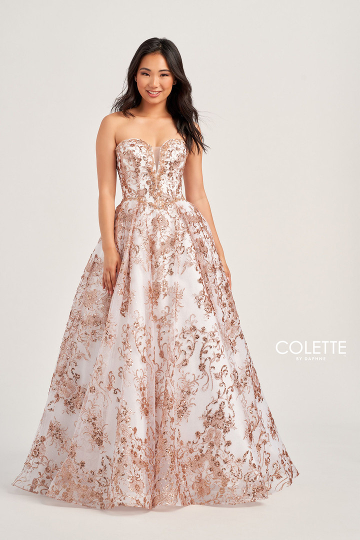 Colette by Daphne CL5101 Novelty Glitter Beading Dress