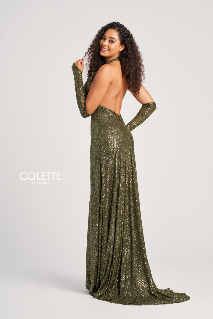 Colette by Daphne CL5115 Stretch Sequin Sleeveless Dress