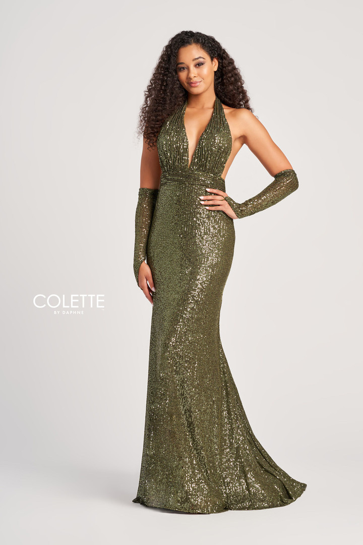 Colette by Daphne CL5115 Stretch Sequin Sleeveless Dress