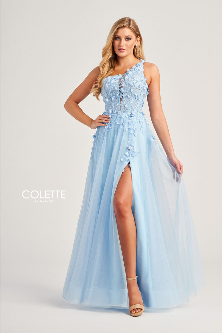 Colette by Daphne CL5124 Tulle Lace Applique Sequin Dress