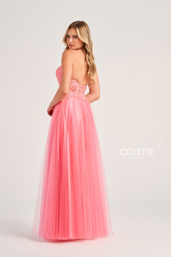 Colette by Daphne CL5132 Embroidered Stone Accents Dress