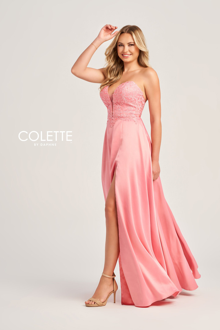 Colette by Daphne CL5141 Embroidered Novelty Sequin Dress