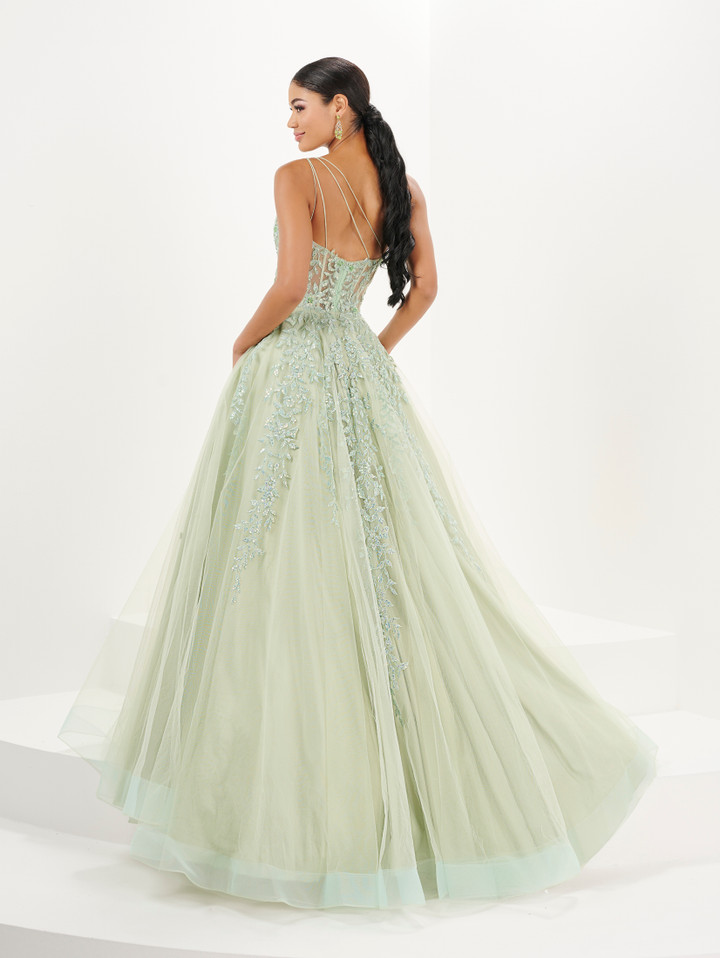 Tiffany Designs 16096 Embellished One Shoulder Long Dress