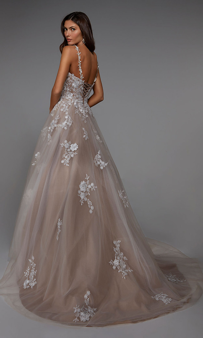 Alyce Paris 7043 Tulle Lace Sweetheart Neck Wedding Dress