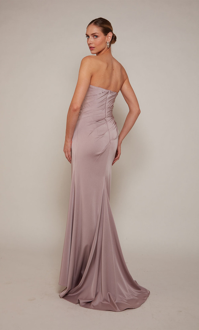 Alyce Paris 27658 Stretch Crepe Strapless Straight Dress