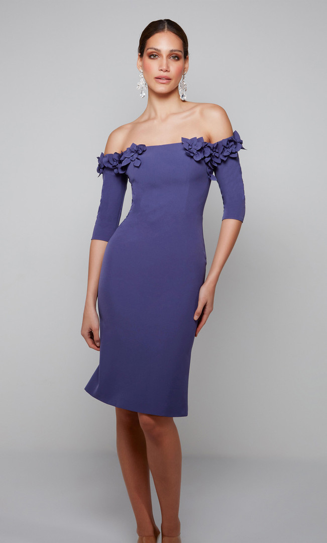 Alyce Paris 70003 Off Shoulder Straight Corset Short Dress