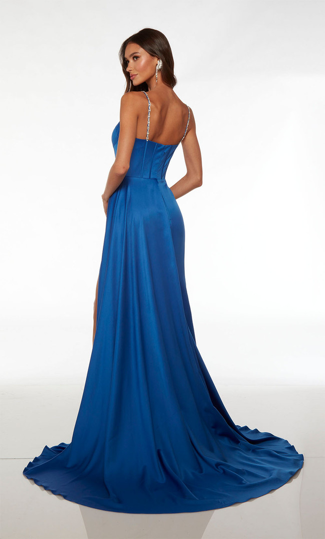 Alyce Paris 61603 Embellished Spaghetti Strap Neck Dress