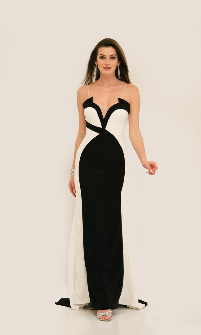 Dave and Johnny 11296 Sweetheart Neck Sleeveless Long Dress