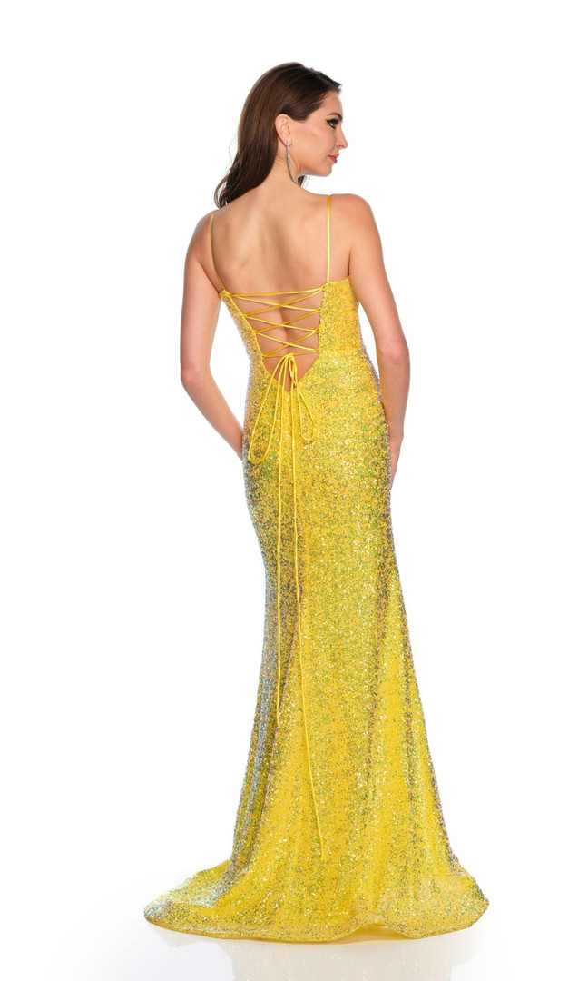 Dave and Johnny 11322 Sequins Sleeveless Fitted Long Dress