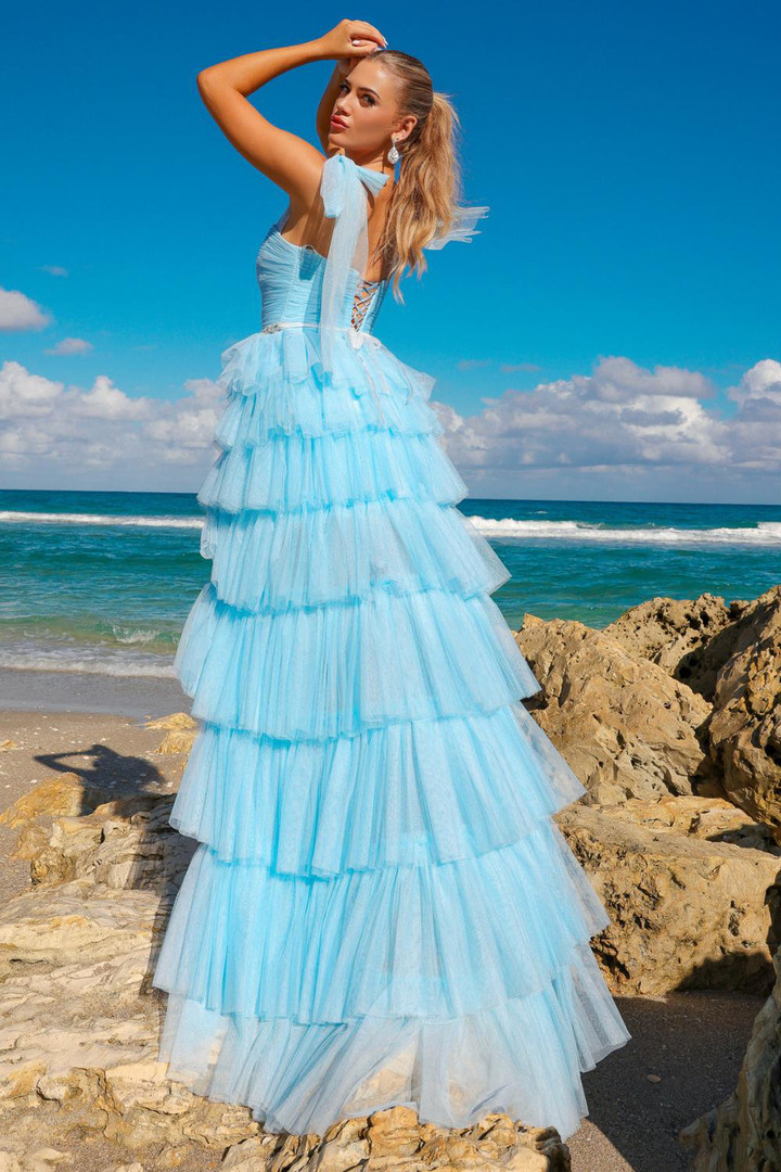 Amelia Couture 6125 Sleeveless Straight Neck Long Dress