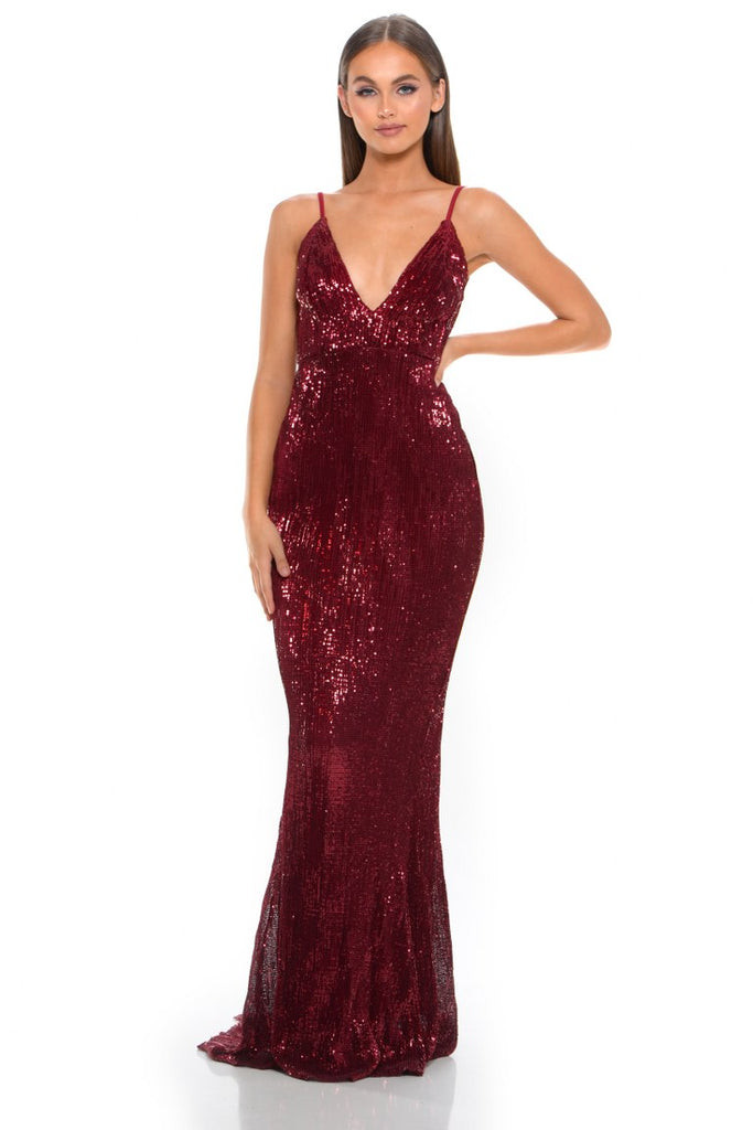 Portia and Scarlett Glisten V-neck Sleeveless Short Dress