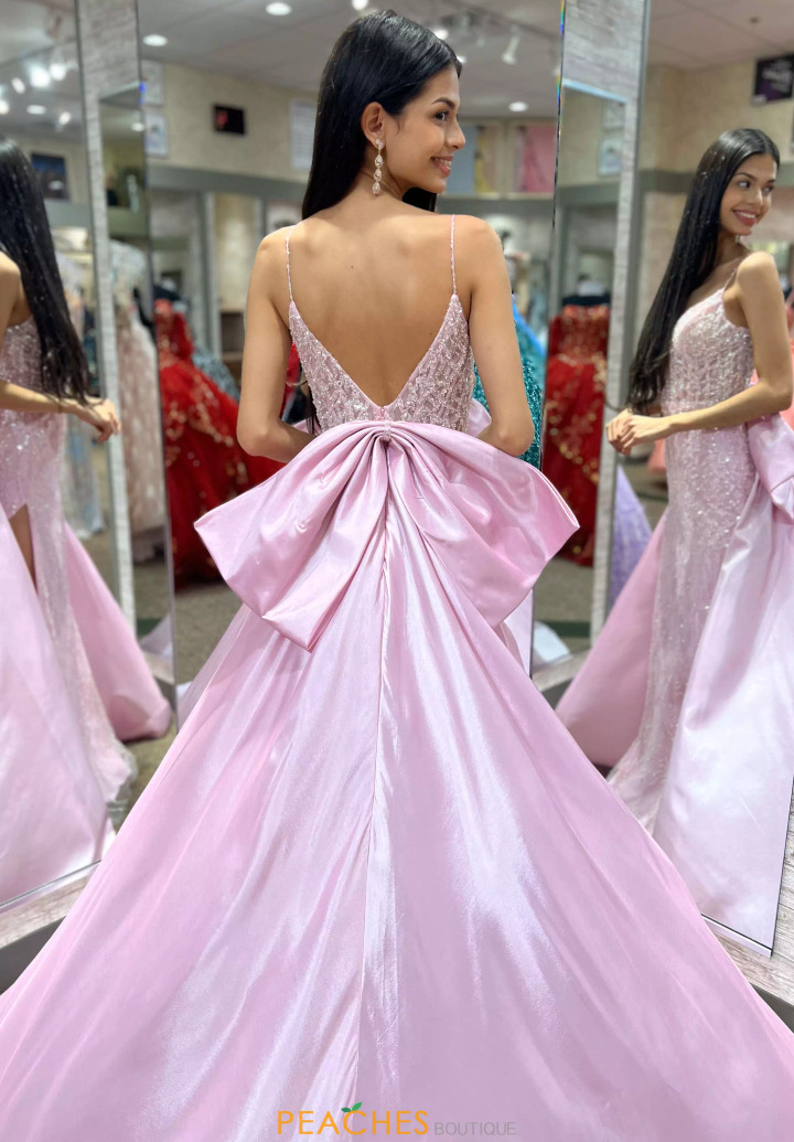 Portia and Scarlett PS24510 Beaded V Neck Long Fitted Dress