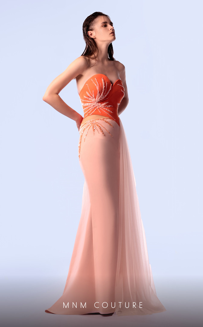 MNM Couture G1717 Strapless Sweetheart Neckline Dress