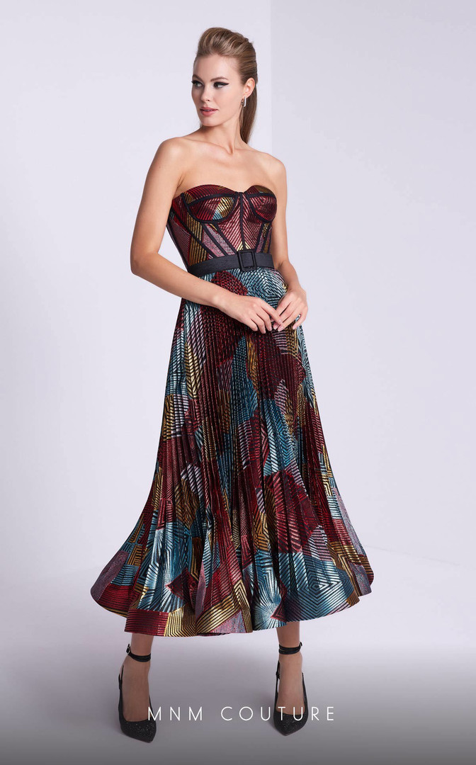MNM Couture N0591 Strapless Sweetheart Neckline Dress