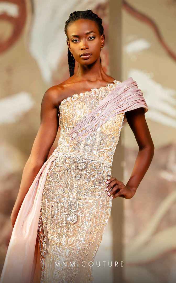 MNM Couture K4151 Ayesmatrick Neck Sleeveless Long Dress