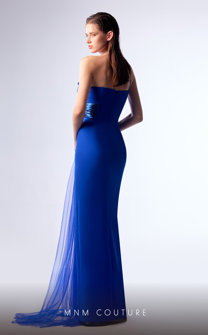MNM Couture G1731 Ayesmatrick Neckline Strapless Dress