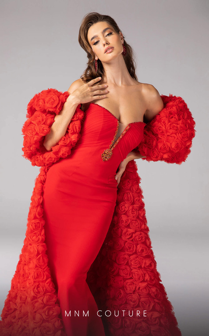 MNM Couture F02821 Sweetheart Neckline Strapless Dress