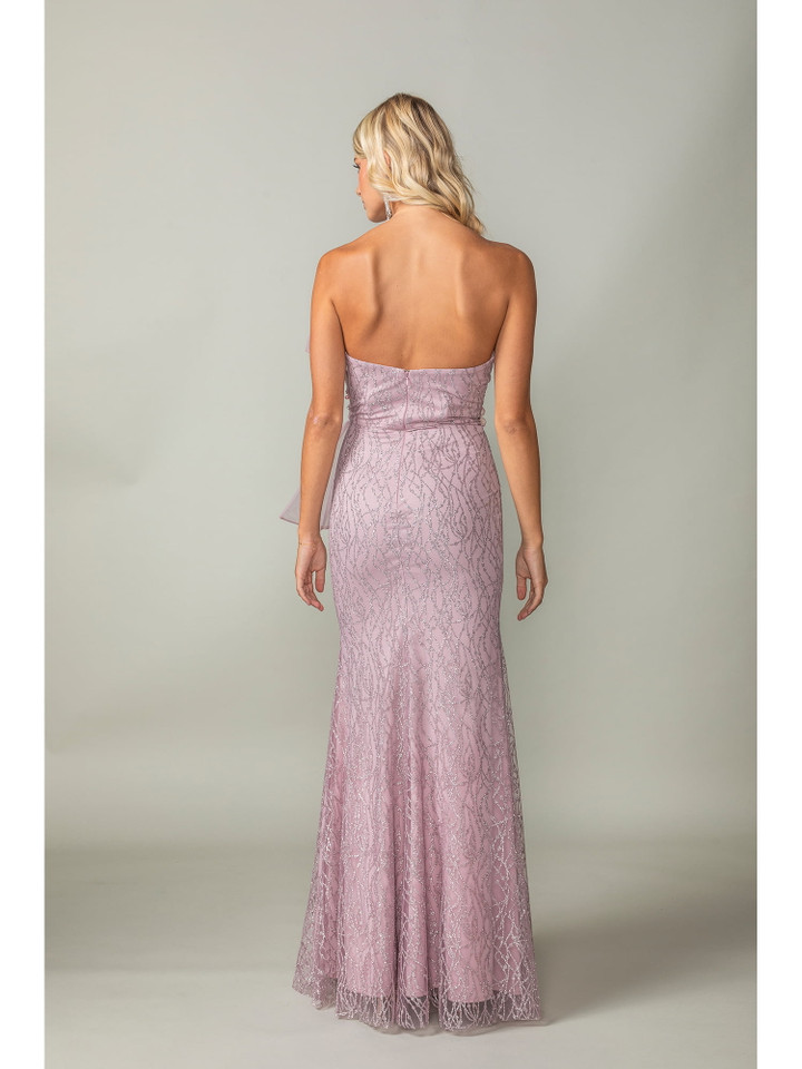 Dancing Queen 4394 Off-Shoulder Lace Jewel Accents Long Gown