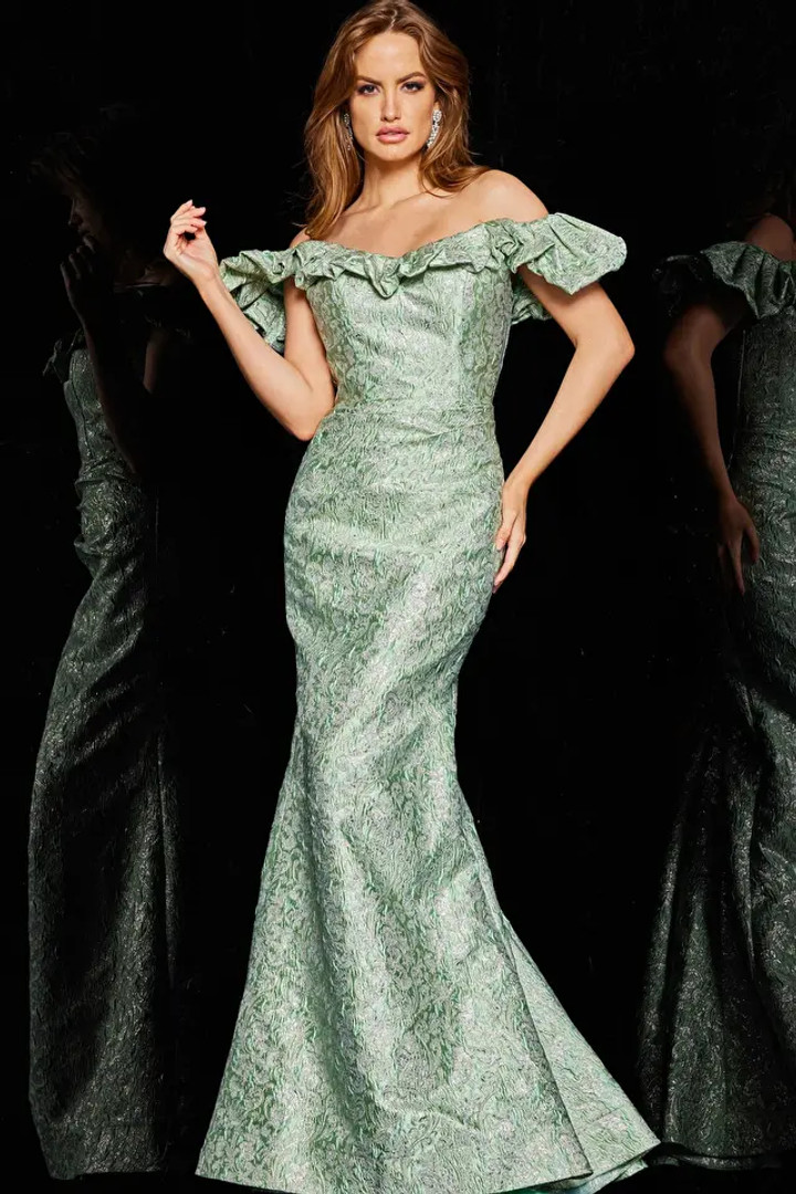 Jovani 25674 Off Shoulder Strapless Sweetheart Neckdress