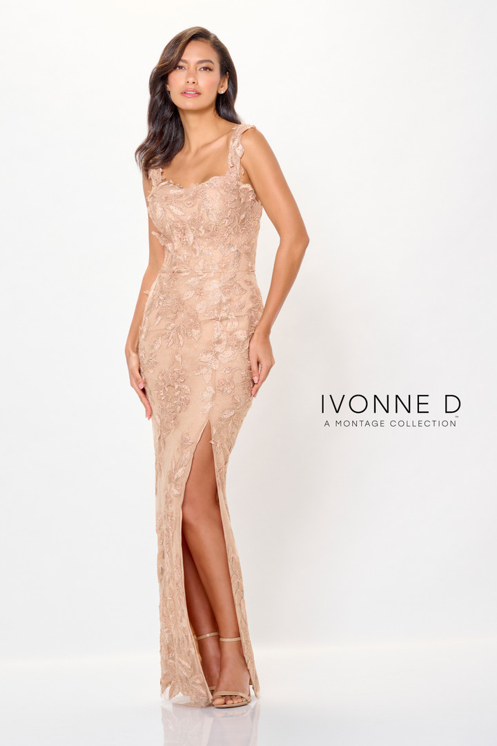 Ivonne D by Mon Cheri ID6209 Lace Tulle Sweetheart Neck Gown