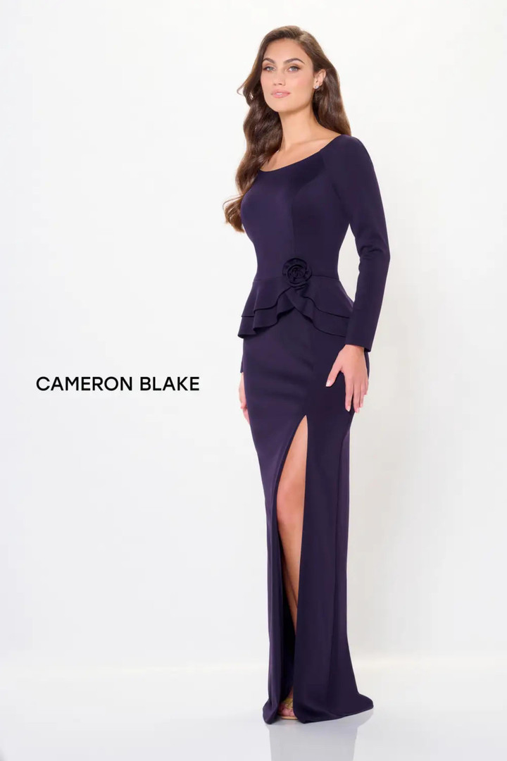 Cameron Blake by Mon Cheri CB3235 Crepe Long Sleeves Dress