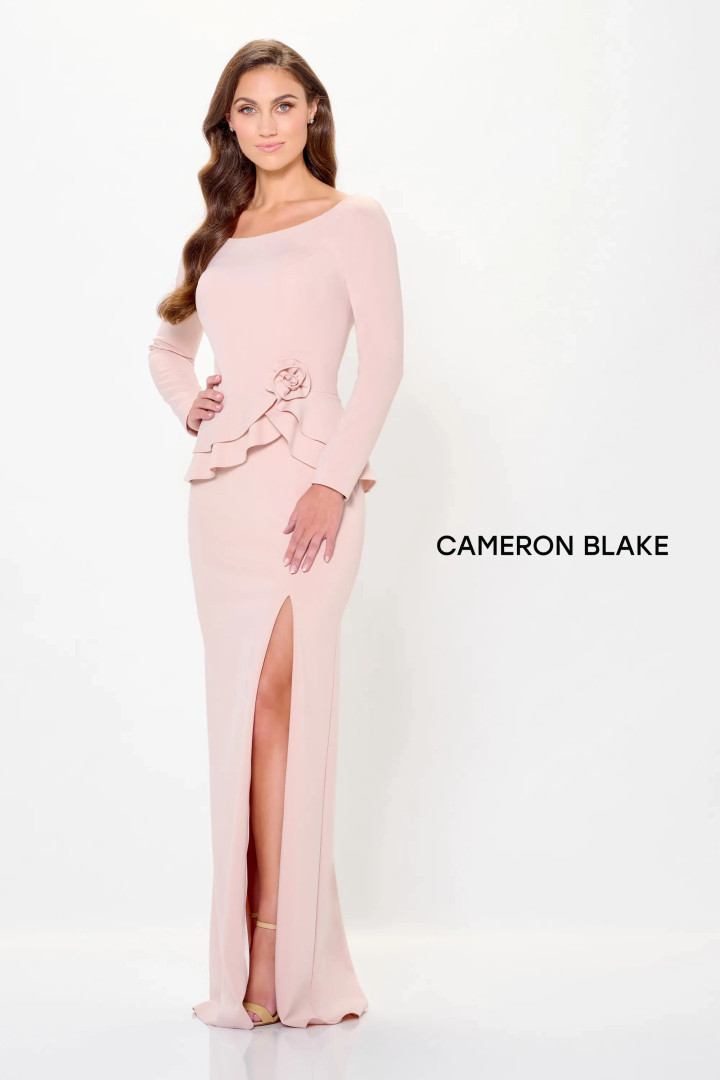 Cameron Blake by Mon Cheri CB3235 Crepe Long Sleeves Dress