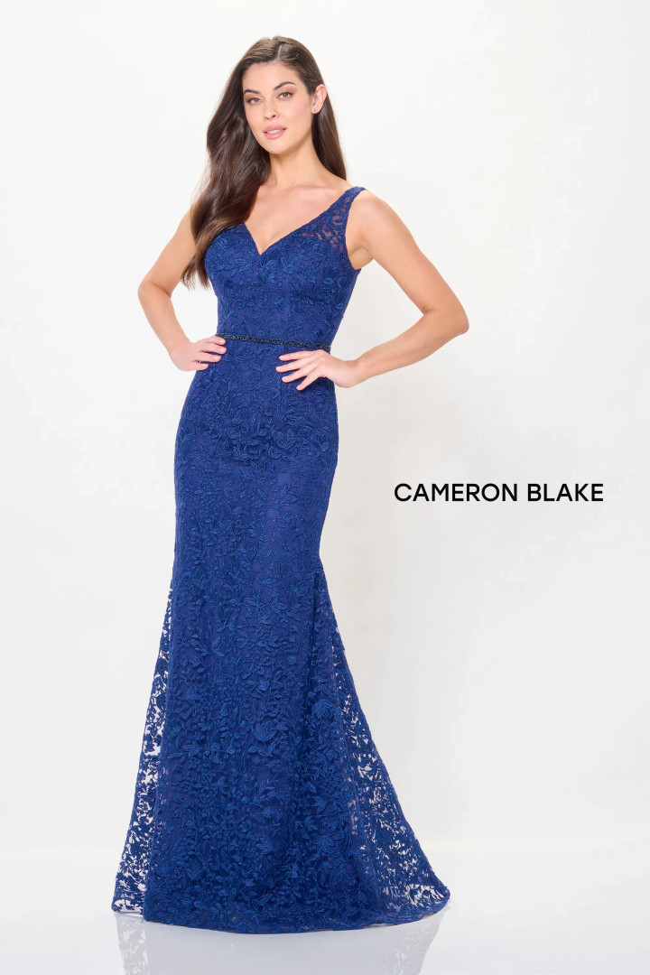 Cameron Blake by Mon Cheri CB3238 Allover Lace Beaded Dress