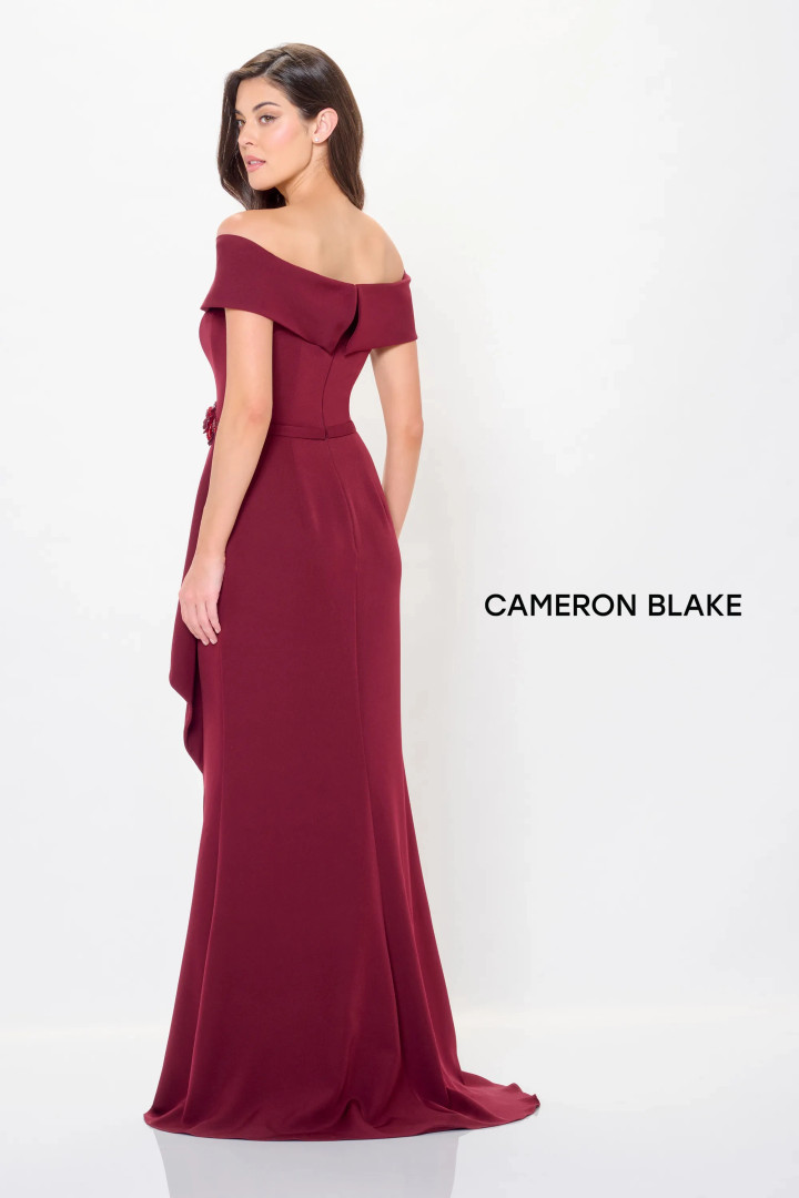 Cameron Blake by Mon Cheri CB3234 Crepe Beaded Long Dress