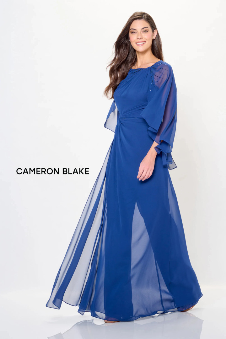 Cameron Blake by Mon Cheri CB3242 Chiffon Beaded Long Dress